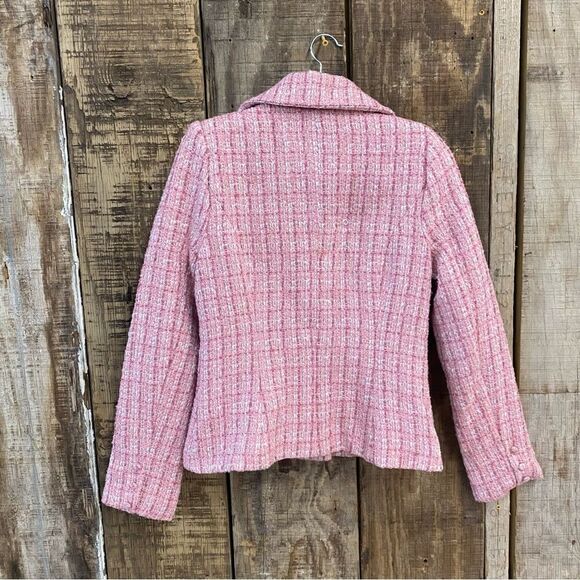 NWT More To Come Ashtyn Tweed Blazer in Baby Pink Revolve S - Picture 8 of 11